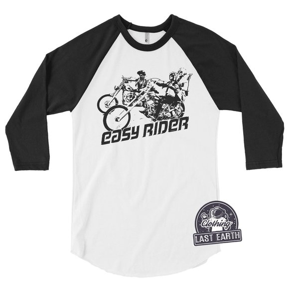 Easy Rider Shirt Motorcycle Shirt Vintage 70s Shirt Retro Classic Tshirt Movie - Picture 1 of 4